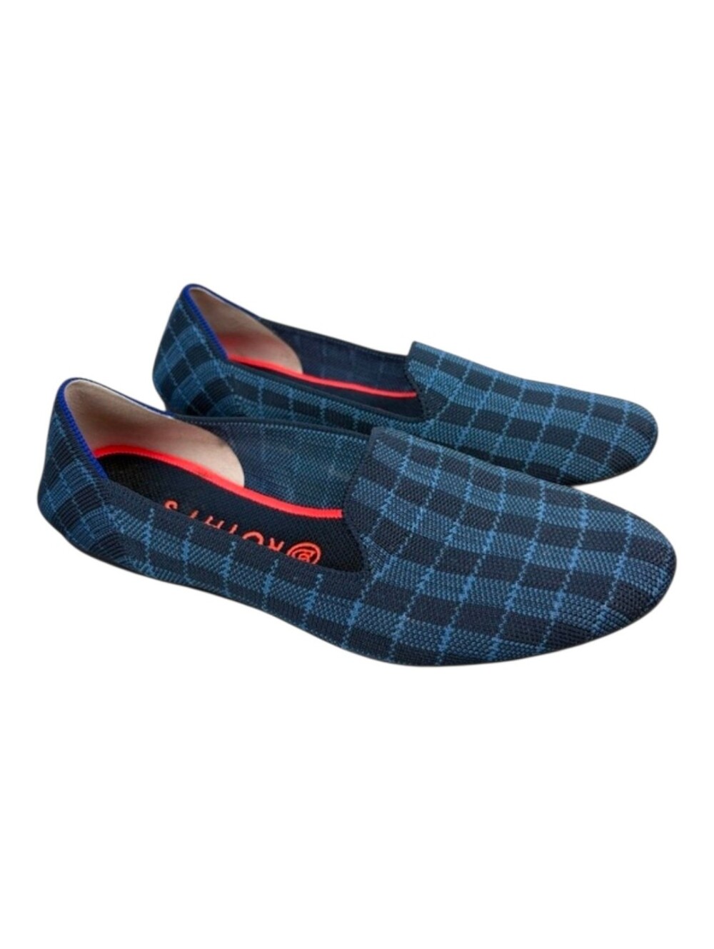 Rothy’s The Loafer In Indigo Gingham